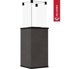 KRATKI Plynový ohřívač PATIO MINI slinutý křemen CALCE ANTRACITE